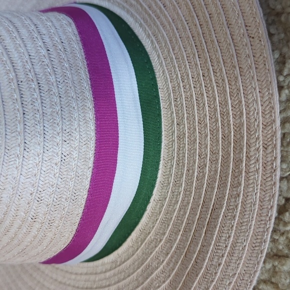 NEW! JANIE AND JACK STRAW STRIPED SUN HAT - 6 - 12 Month - Picture 3 of 5